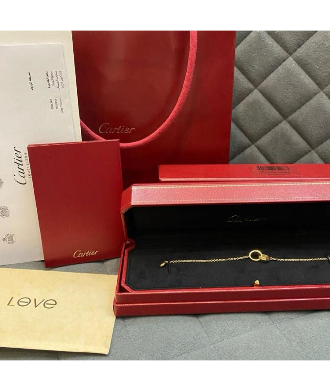 CARTIER Желтый браслет из желтого золота, фото 3
