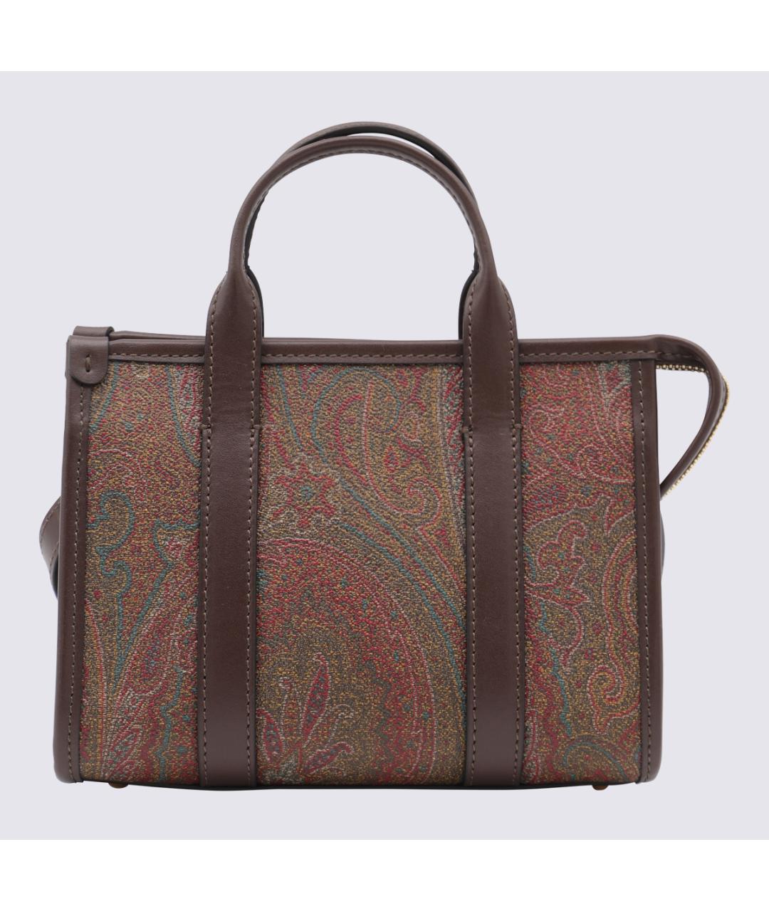 ETRO Коричневая хлопковая сумка тоут, фото 3