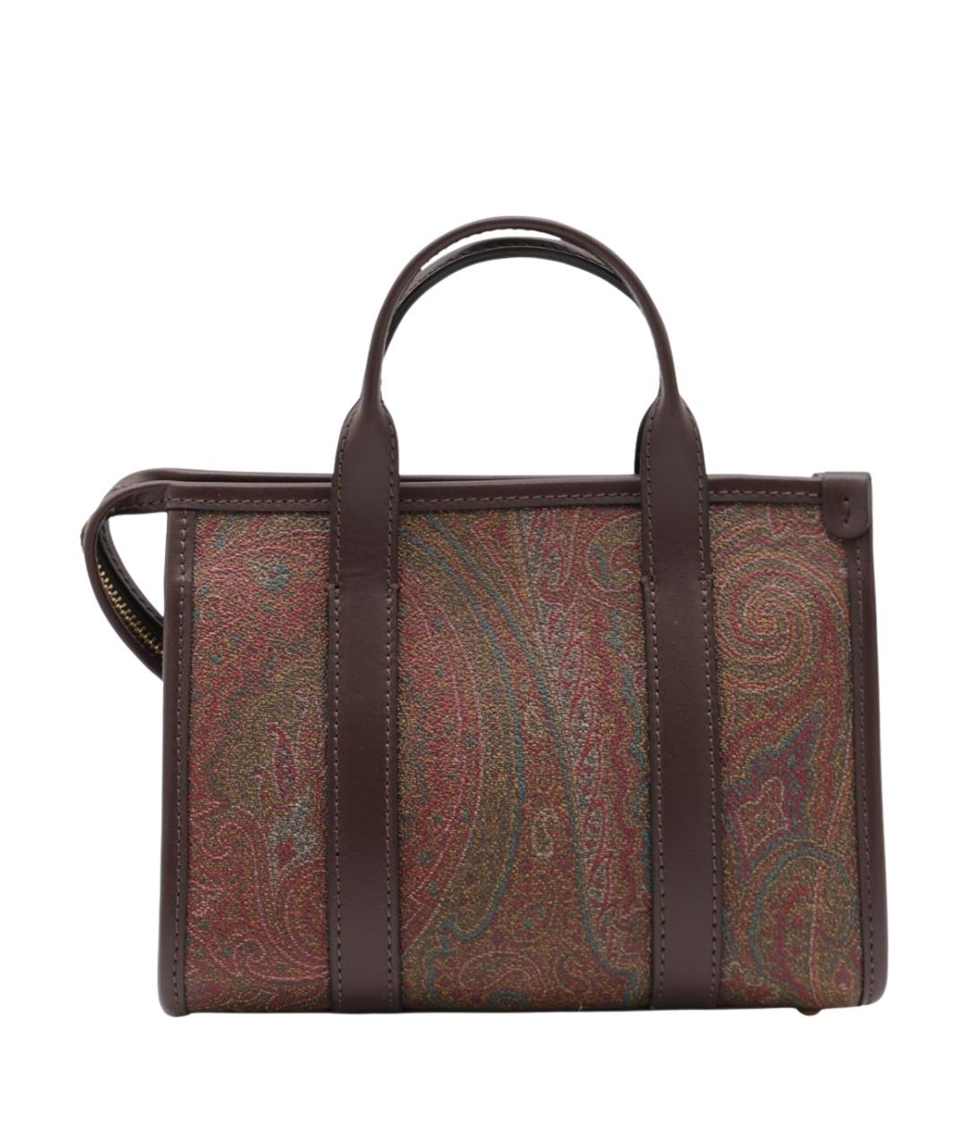 ETRO Коричневая хлопковая сумка тоут, фото 1