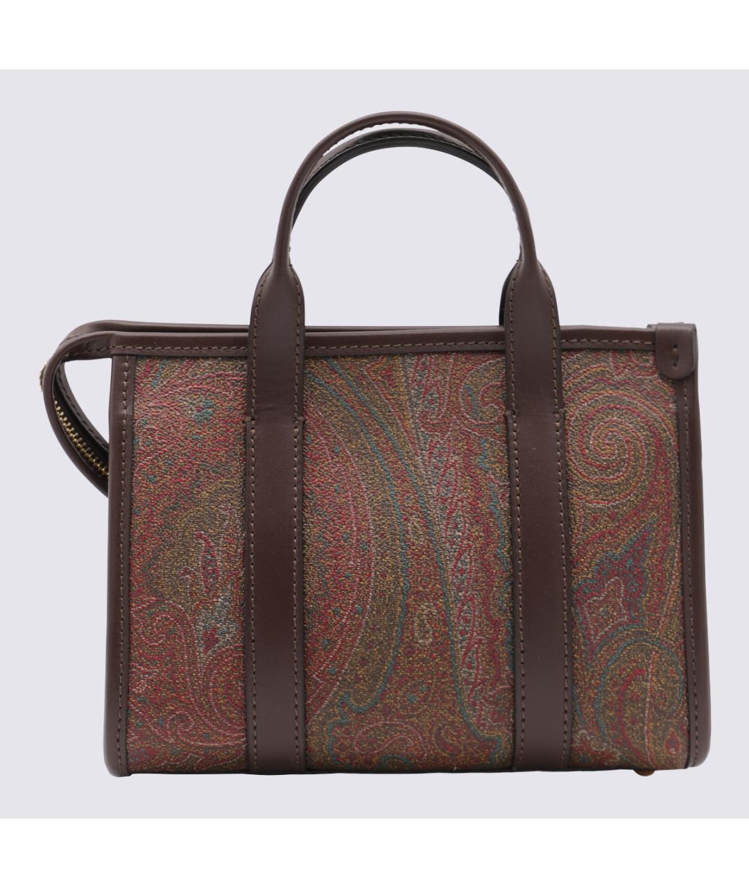 ETRO Коричневая хлопковая сумка тоут, фото 5