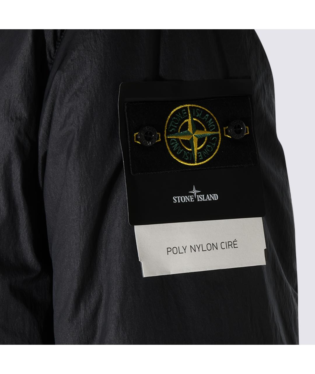 STONE ISLAND Синий полиамидовый пуховик, фото 3