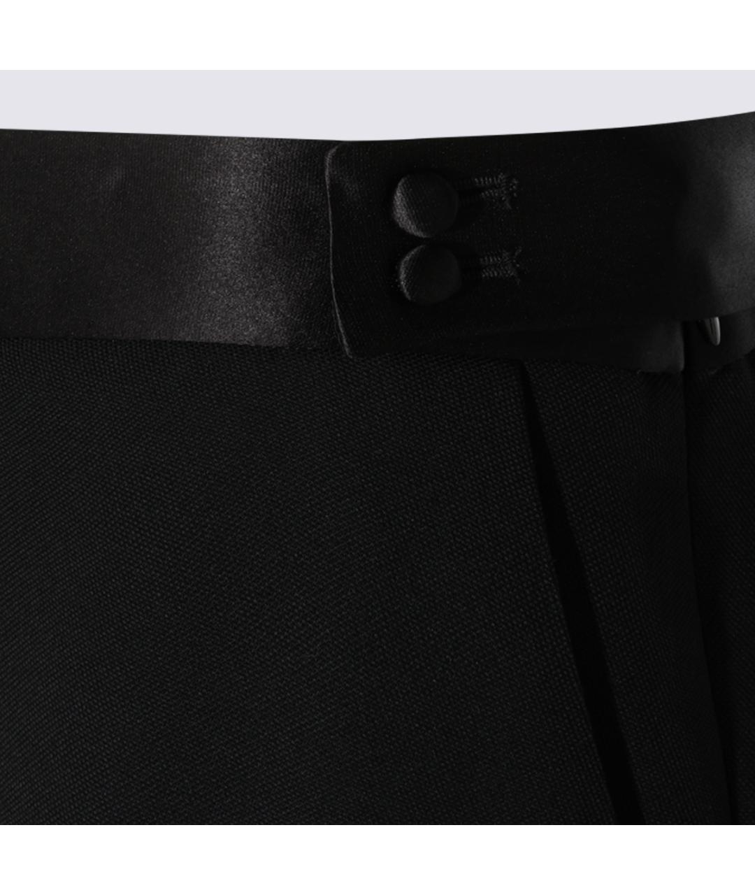TOM FORD Черная шерстяная юбка миди, фото 3