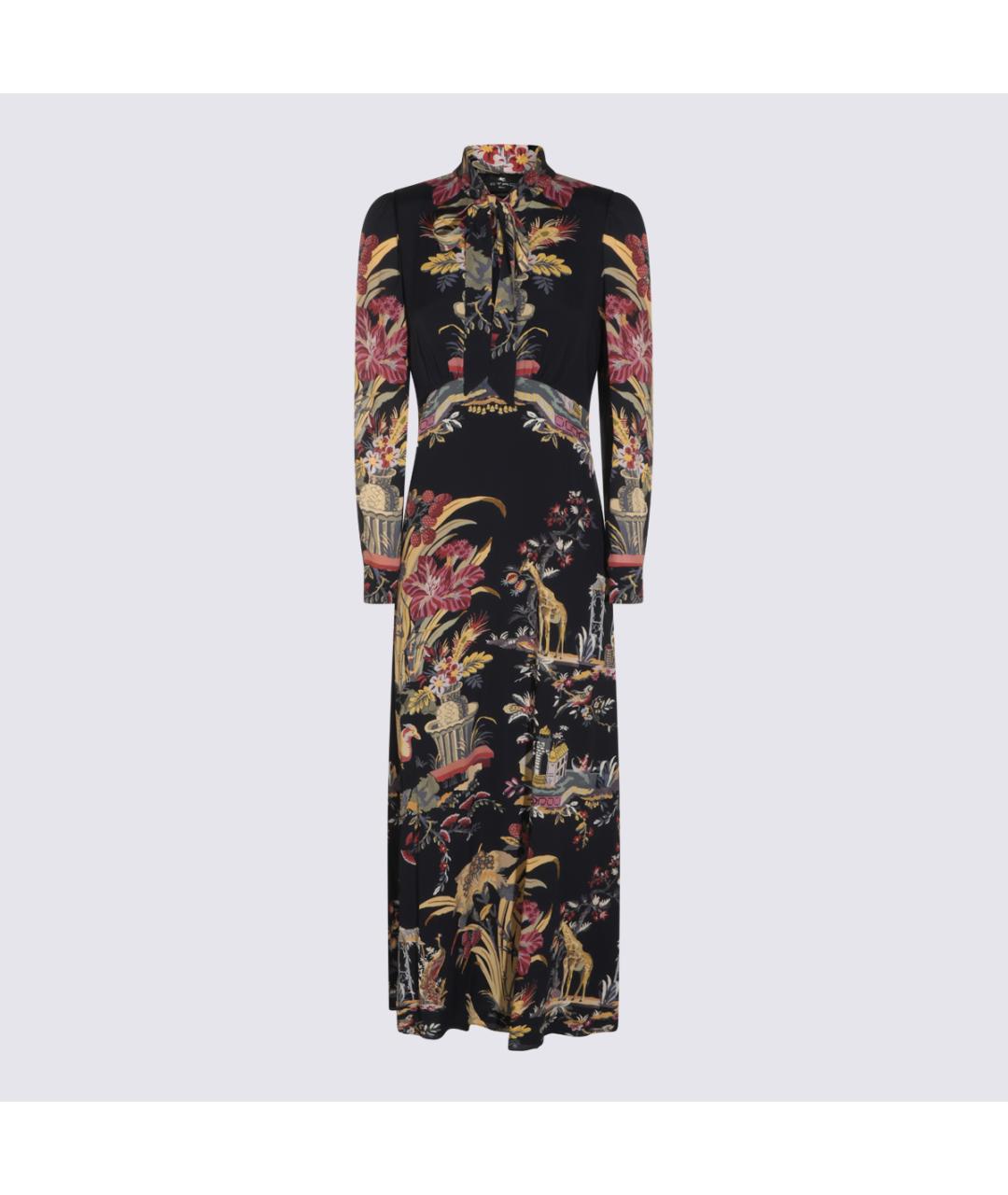 ETRO Черное вискозное платье, фото 5