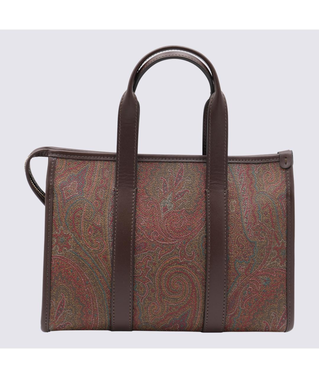 ETRO Коричневая хлопковая сумка тоут, фото 5