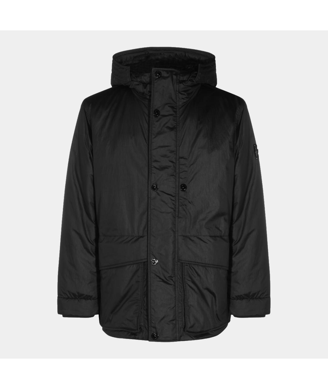 STONE ISLAND Черная полиамидовая куртка, фото 3