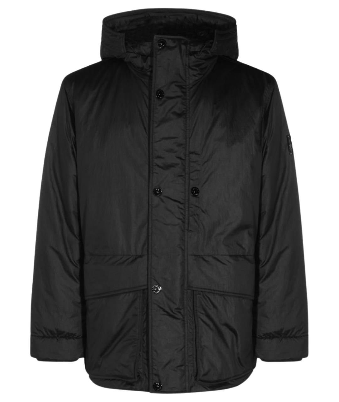 STONE ISLAND Черная полиамидовая куртка, фото 1