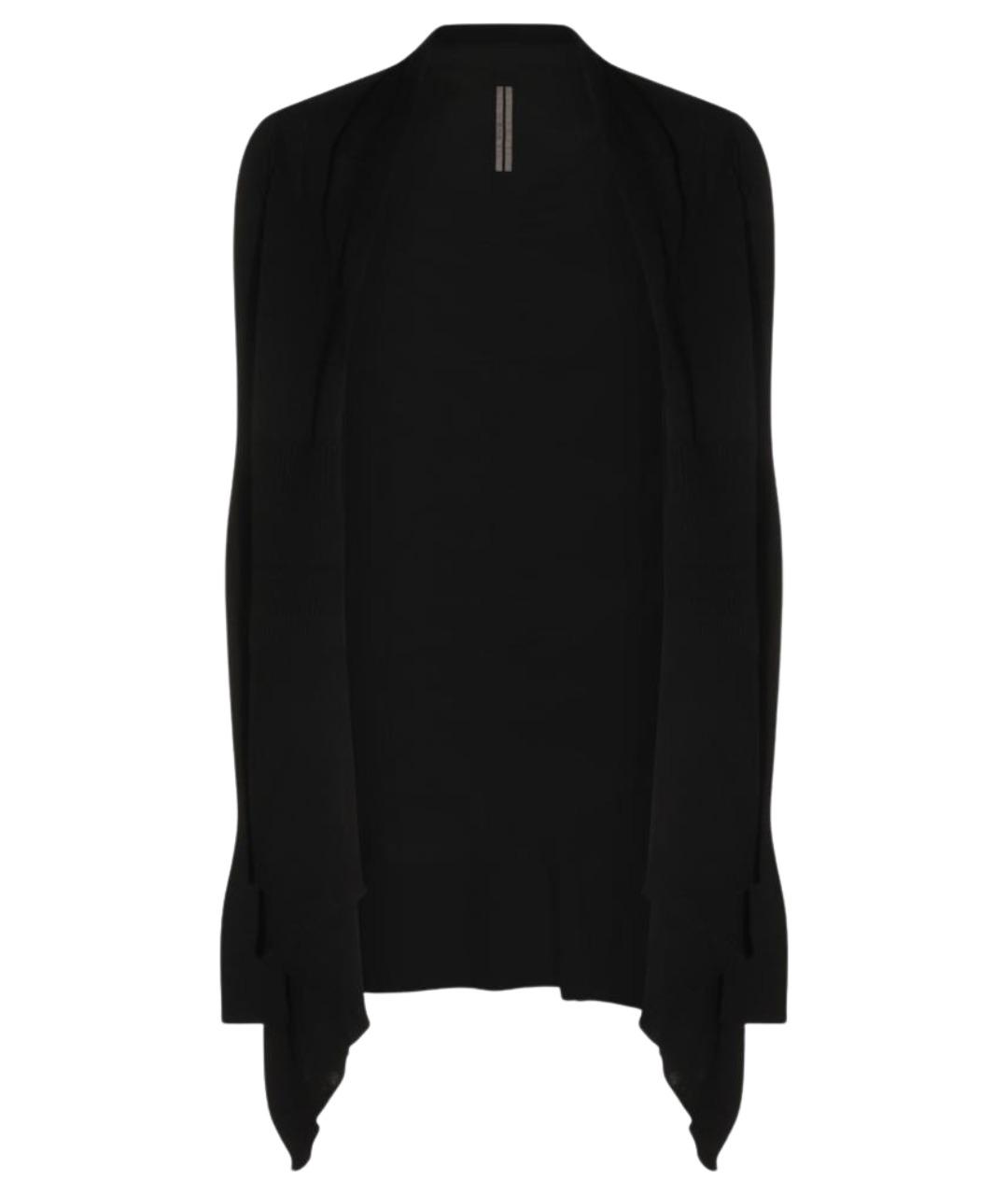 RICK OWENS Черный шерстяной кардиган, фото 1