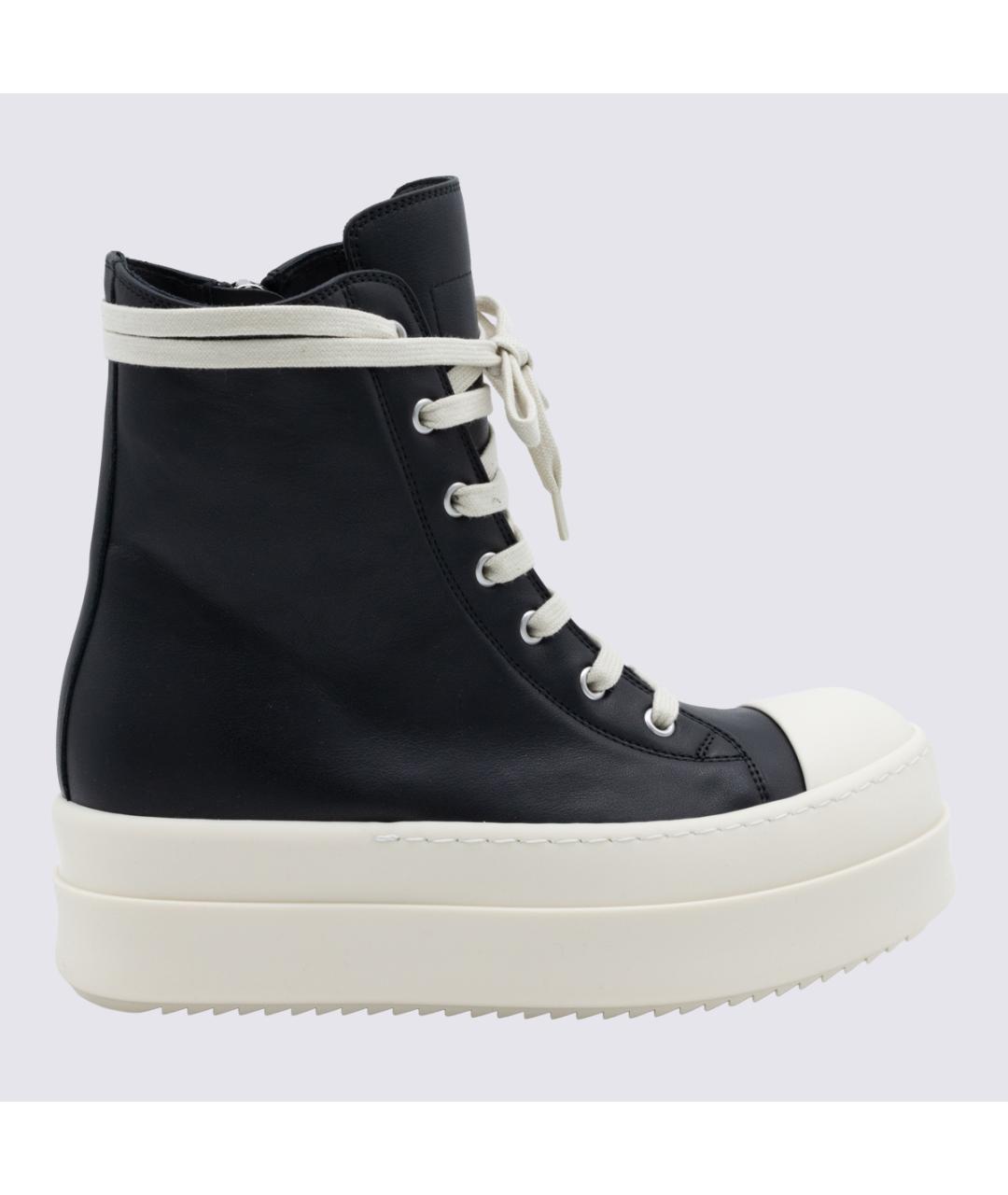 RICK OWENS DRKSHDW Черные кожаные кеды, фото 5