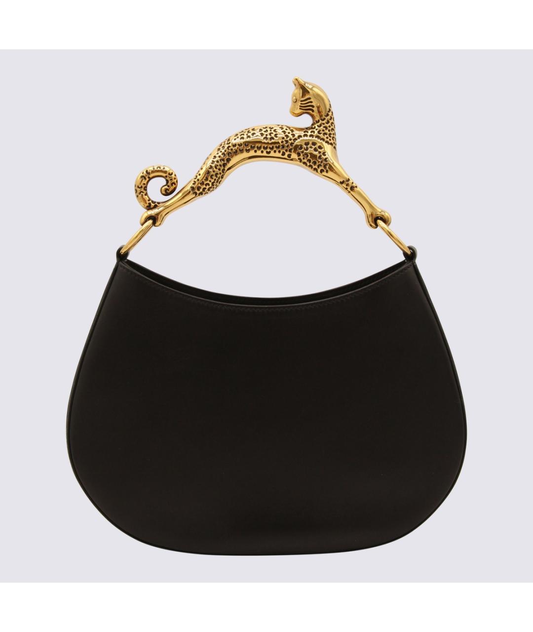 LANVIN Черная кожаная сумка с короткими ручками, фото 2