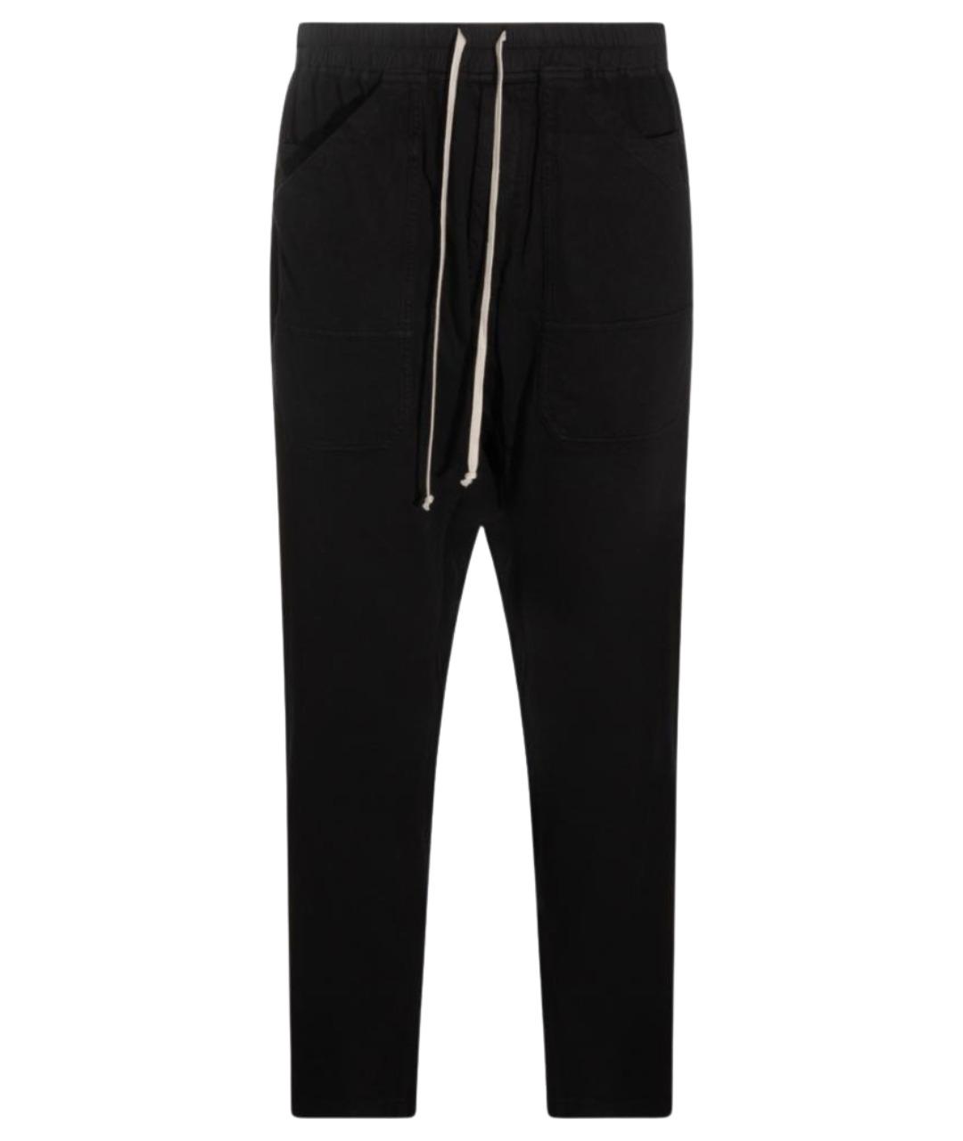 RICK OWENS DRKSHDW Черные хлопковые повседневные брюки, фото 1
