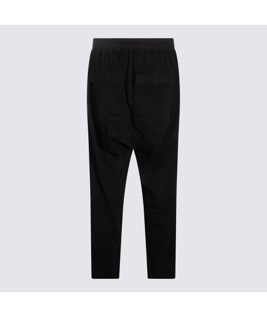 RICK OWENS DRKSHDW Черные хлопковые повседневные брюки, фото 2