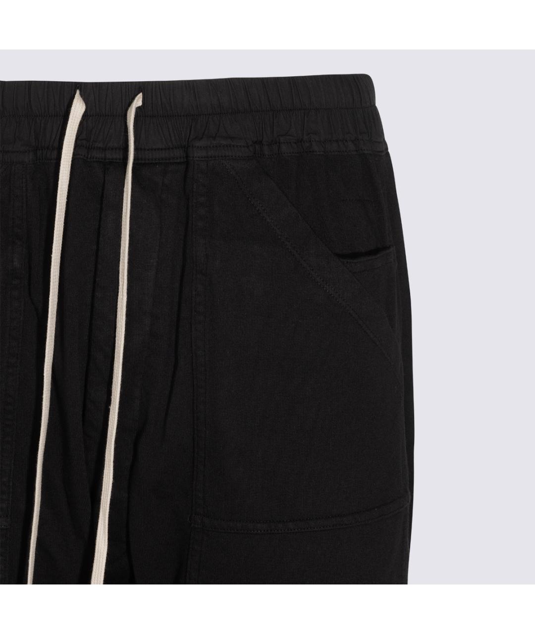 RICK OWENS DRKSHDW Черные хлопковые повседневные брюки, фото 3