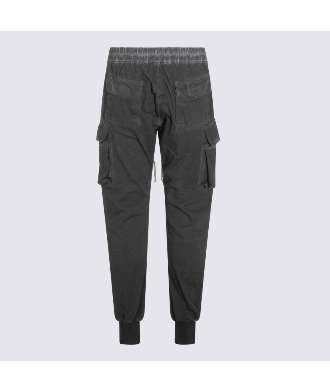 RICK OWENS DRKSHDW Черные хлопковые повседневные брюки, фото 2