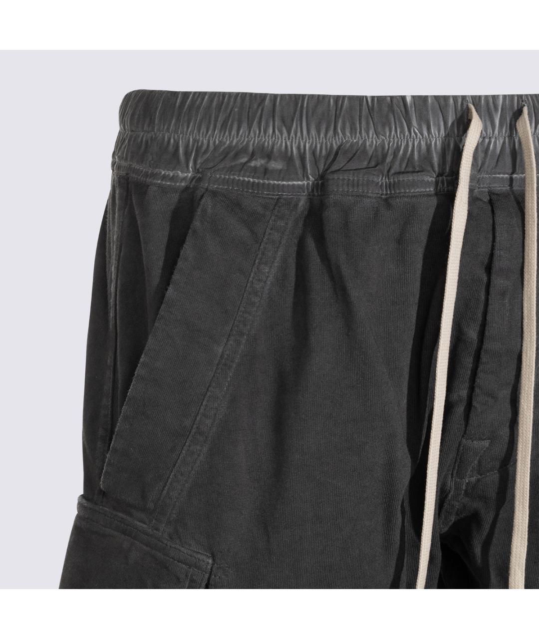 RICK OWENS DRKSHDW Черные хлопковые повседневные брюки, фото 3