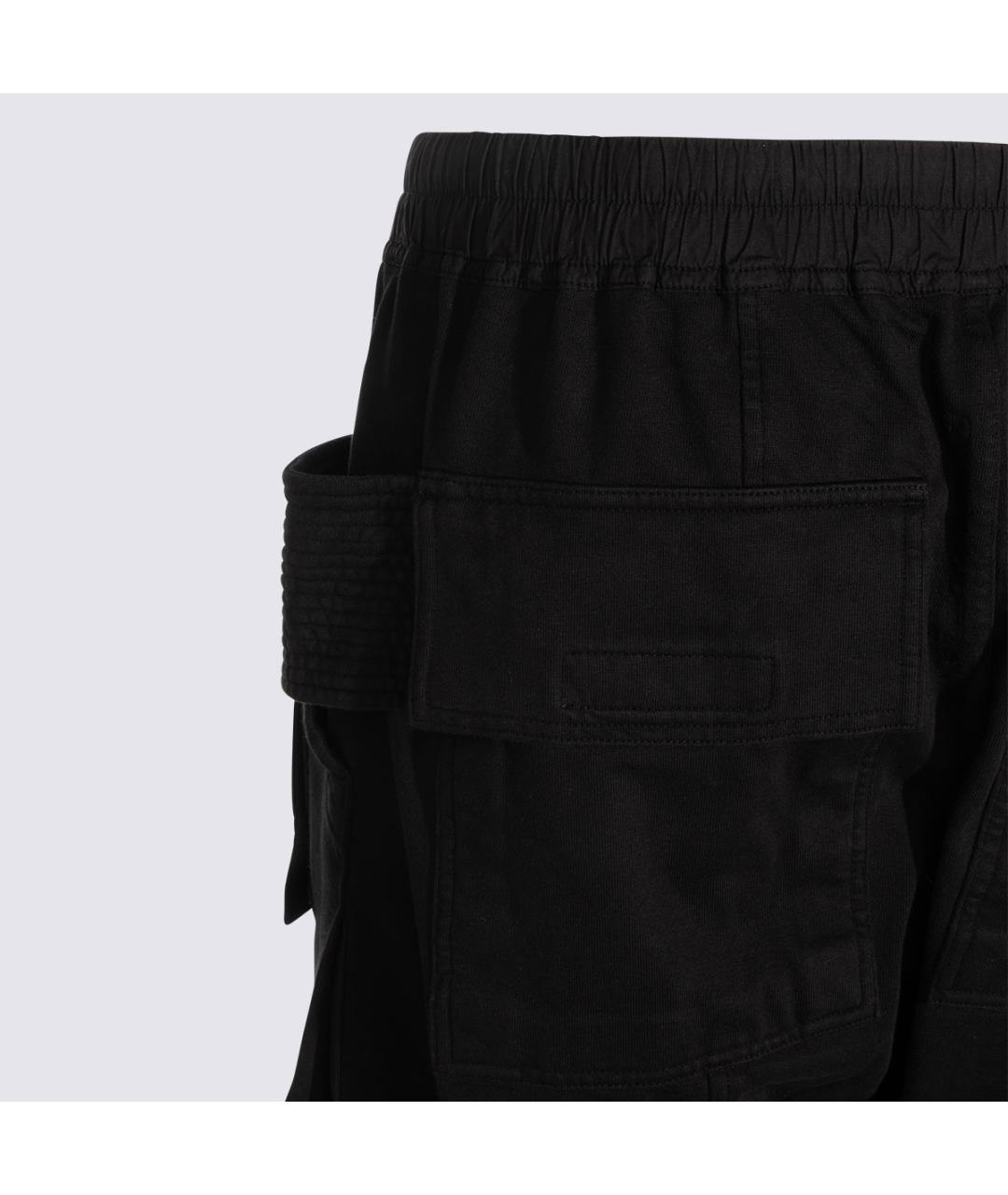 RICK OWENS DRKSHDW Черные хлопковые повседневные брюки, фото 4