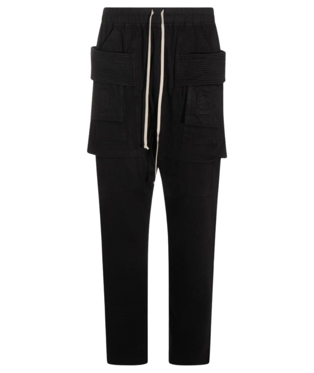 RICK OWENS DRKSHDW Черные хлопковые повседневные брюки, фото 1