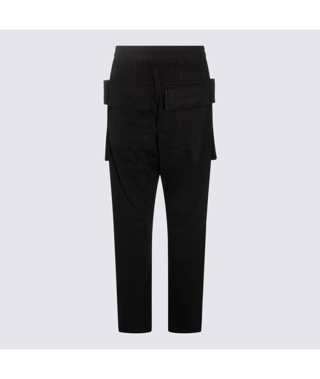 RICK OWENS DRKSHDW Черные хлопковые повседневные брюки, фото 2
