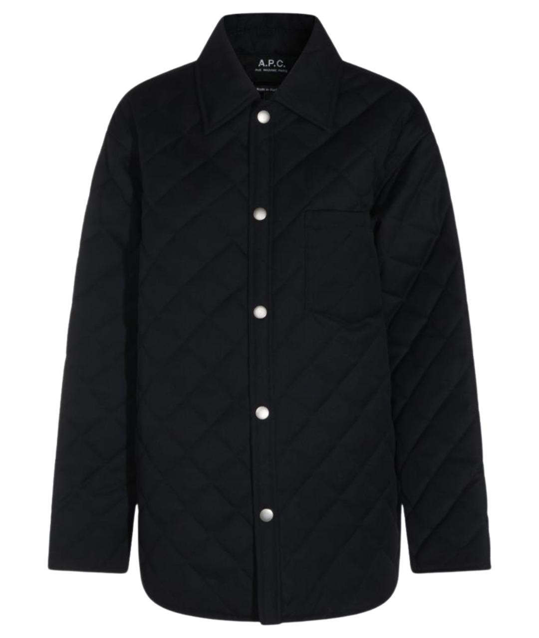 A.P.C. Темно-синяя синтетическая куртка, фото 1