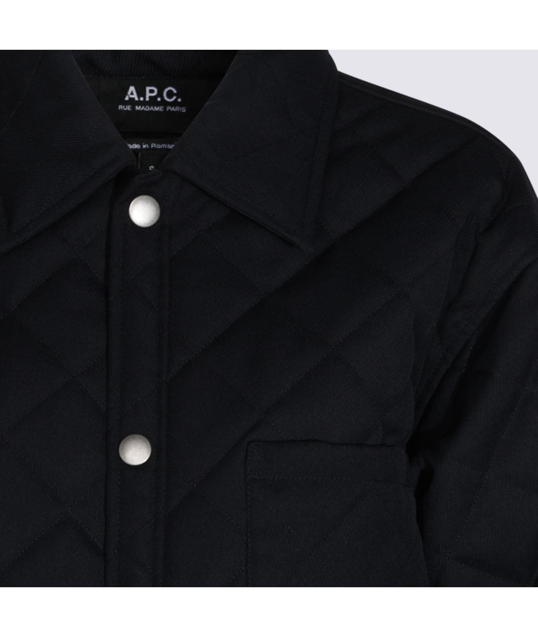 A.P.C. Темно-синяя синтетическая куртка, фото 4