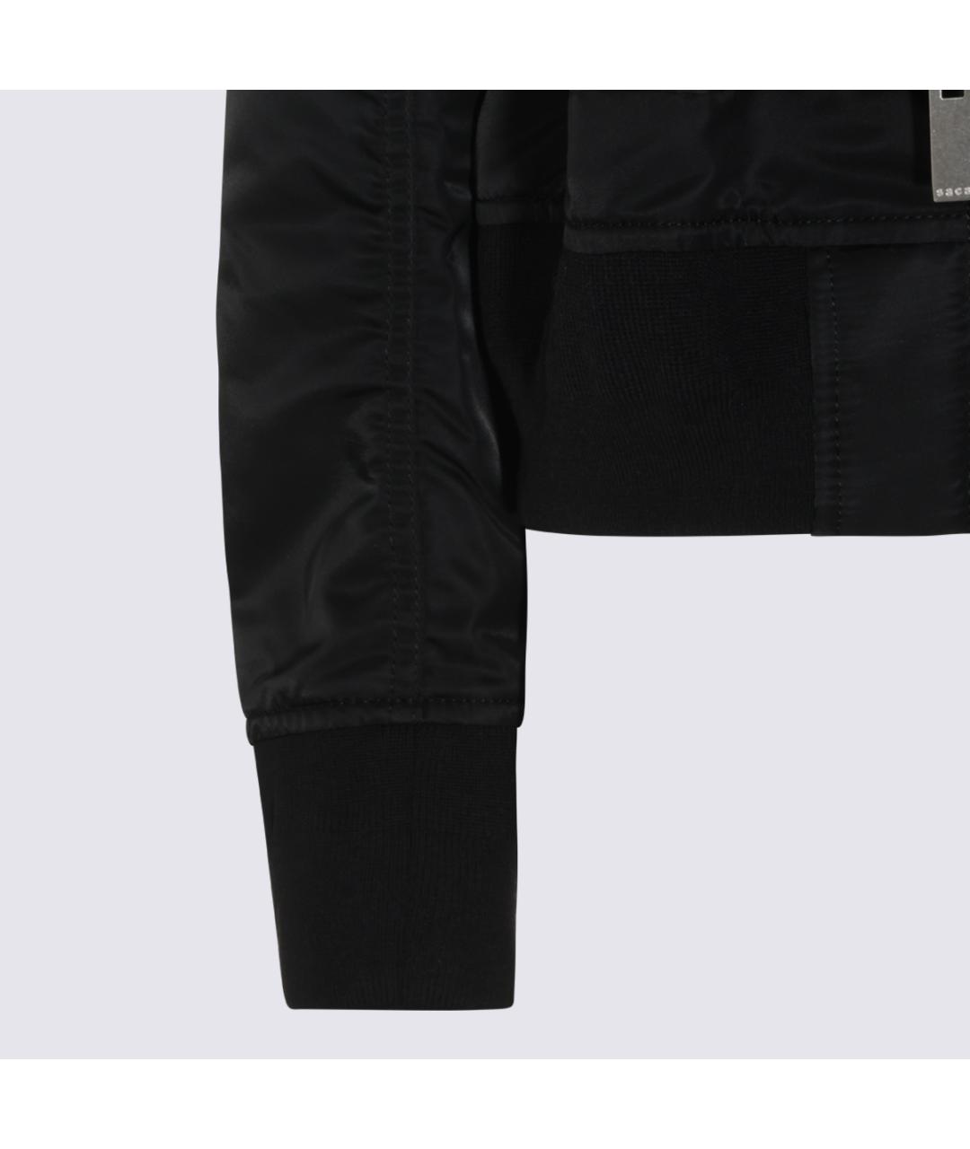 SACAI Черная нейлоновая куртка, фото 4
