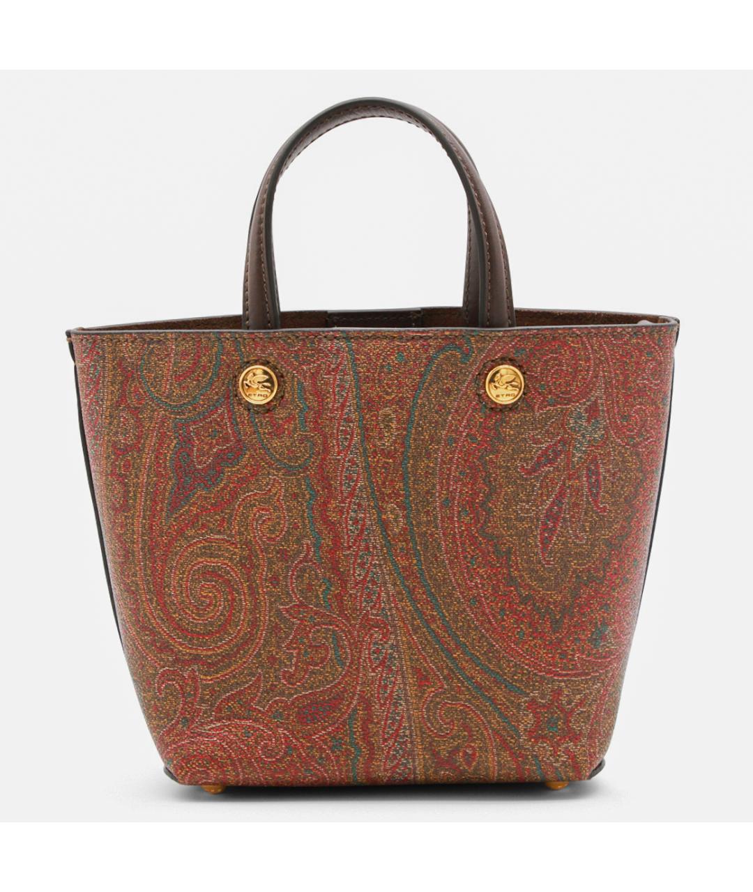 ETRO Коричневая хлопковая сумка тоут, фото 5