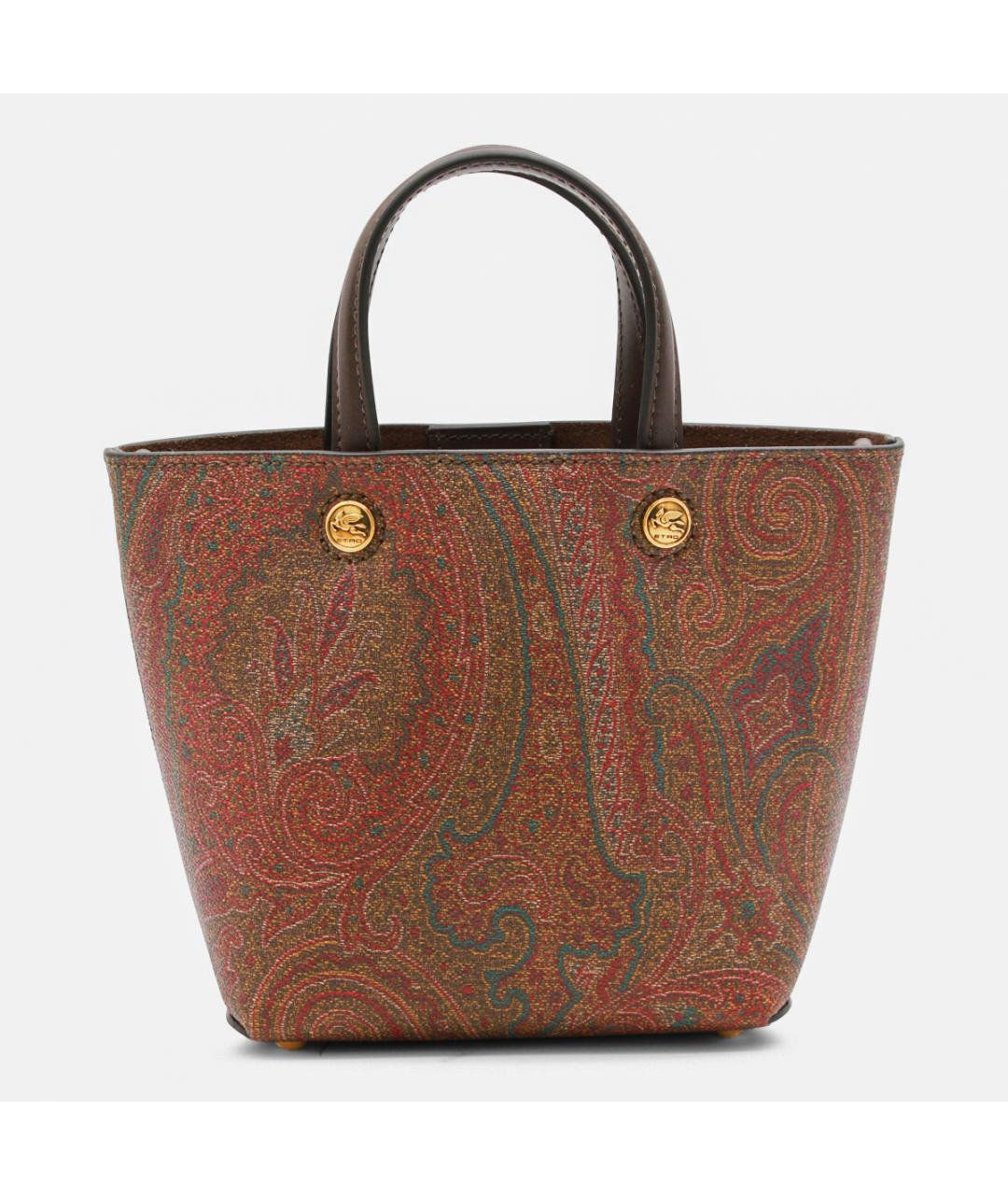 ETRO Коричневая хлопковая сумка тоут, фото 2