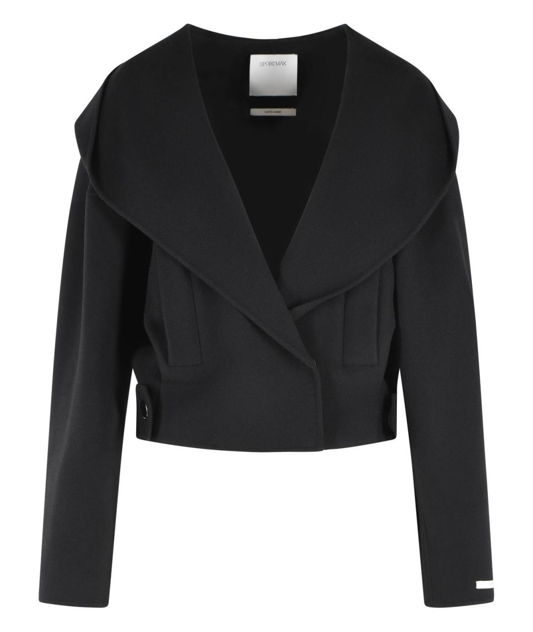 SPORTMAX Черная шерстяная куртка, фото 1