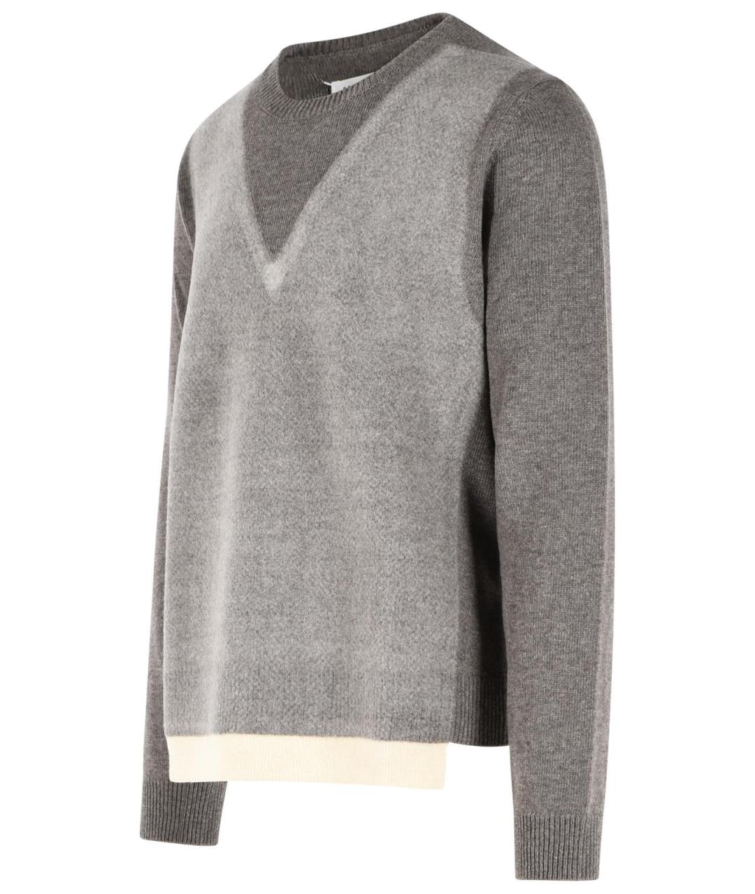 MAISON MARGIELA Бежевый шерстяной джемпер / свитер, фото 2