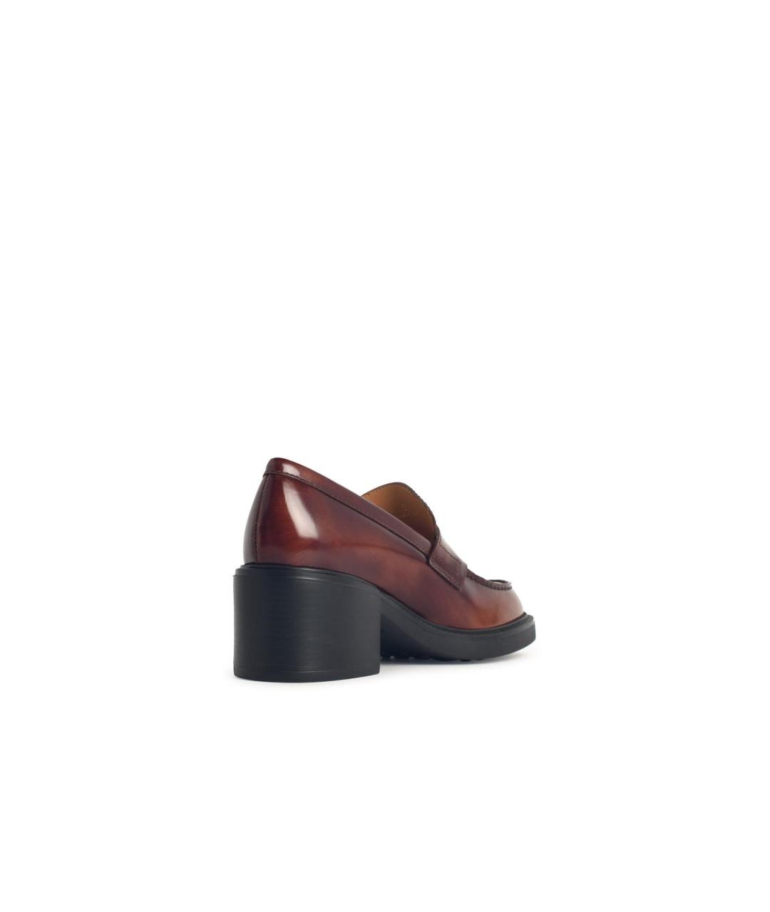 TOD'S Коричневые кожаные лоферы, фото 3