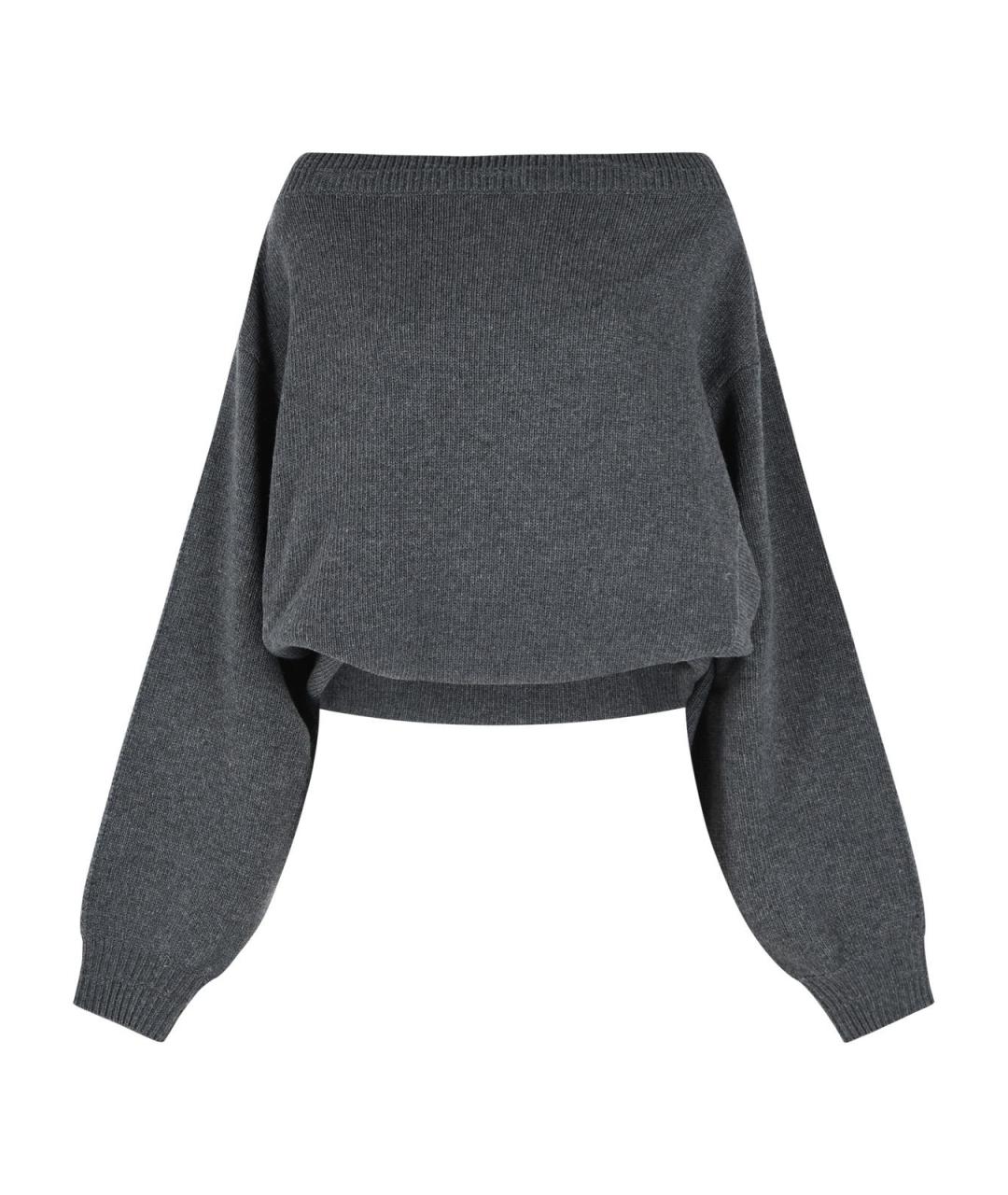 MM6 MAISON MARGIELA Серый шерстяной джемпер / свитер, фото 1