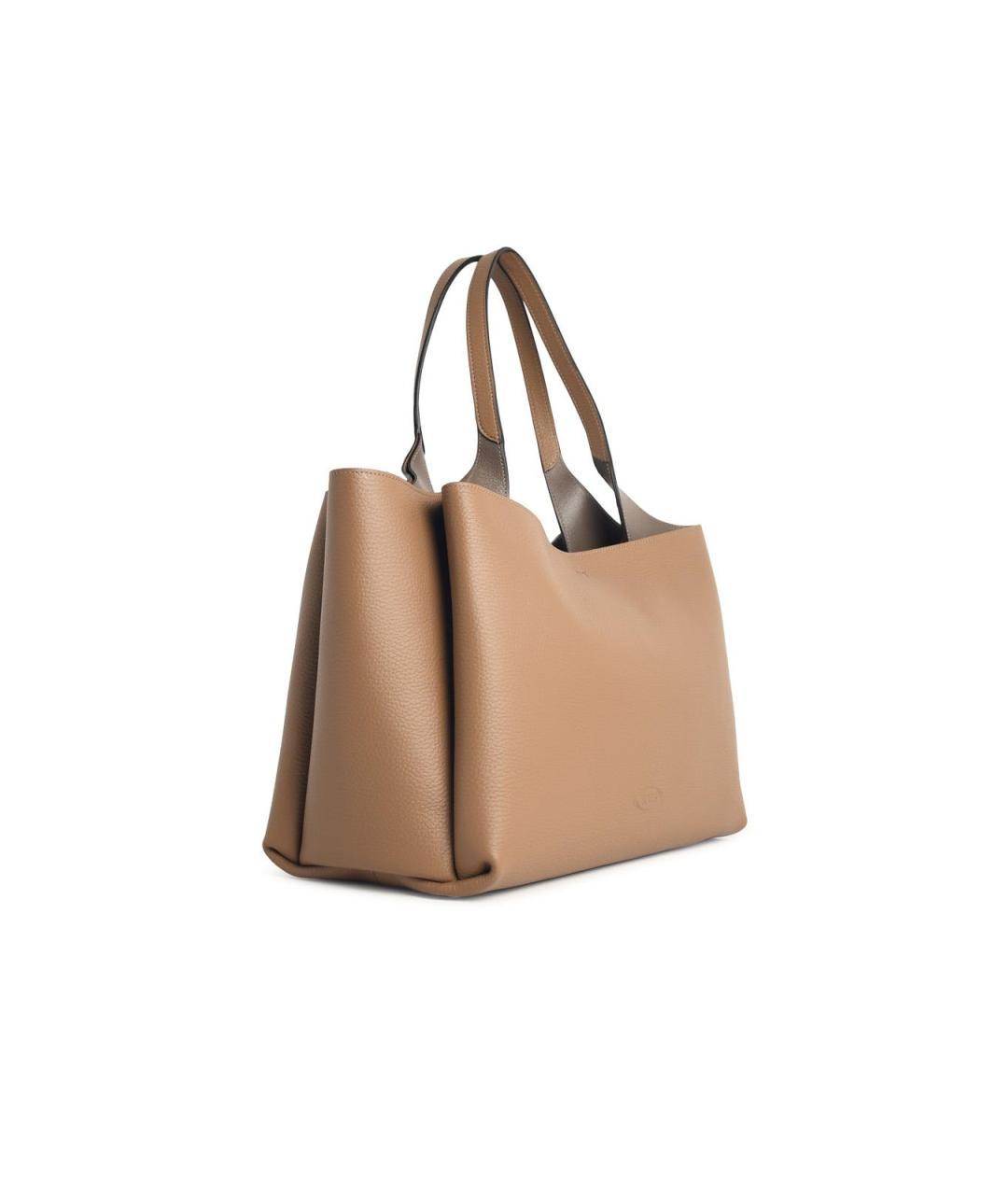 TOD'S Коричневая кожаная сумка тоут, фото 2