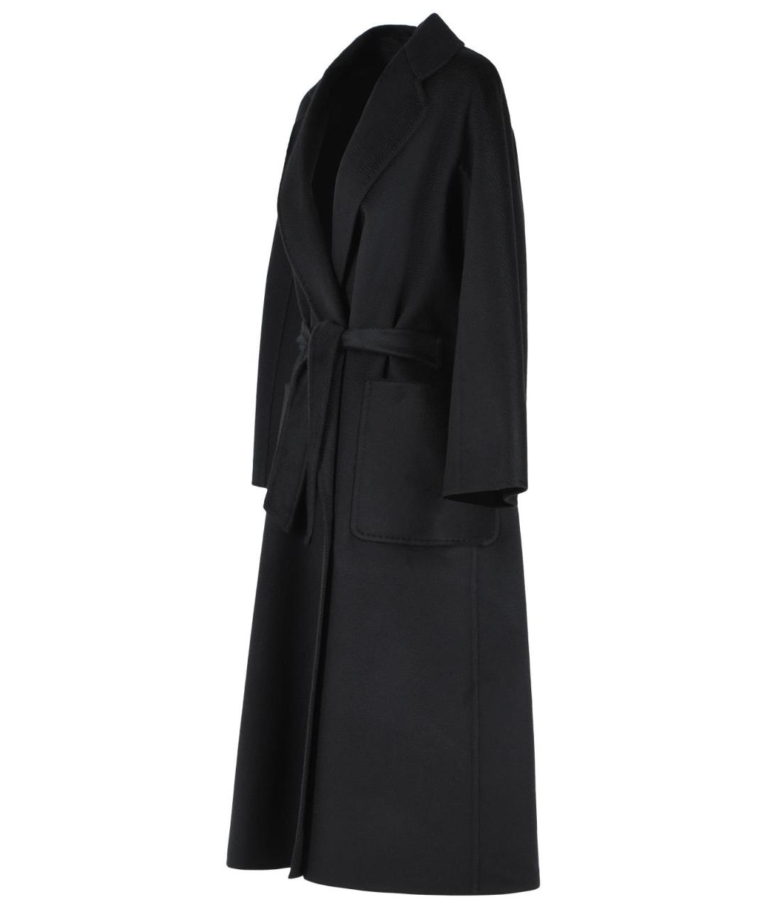 MAX MARA Черное кашемировое пальто, фото 2
