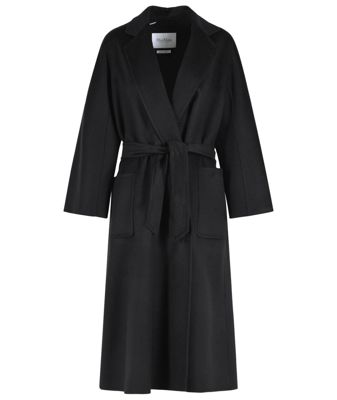 MAX MARA Черное кашемировое пальто, фото 1