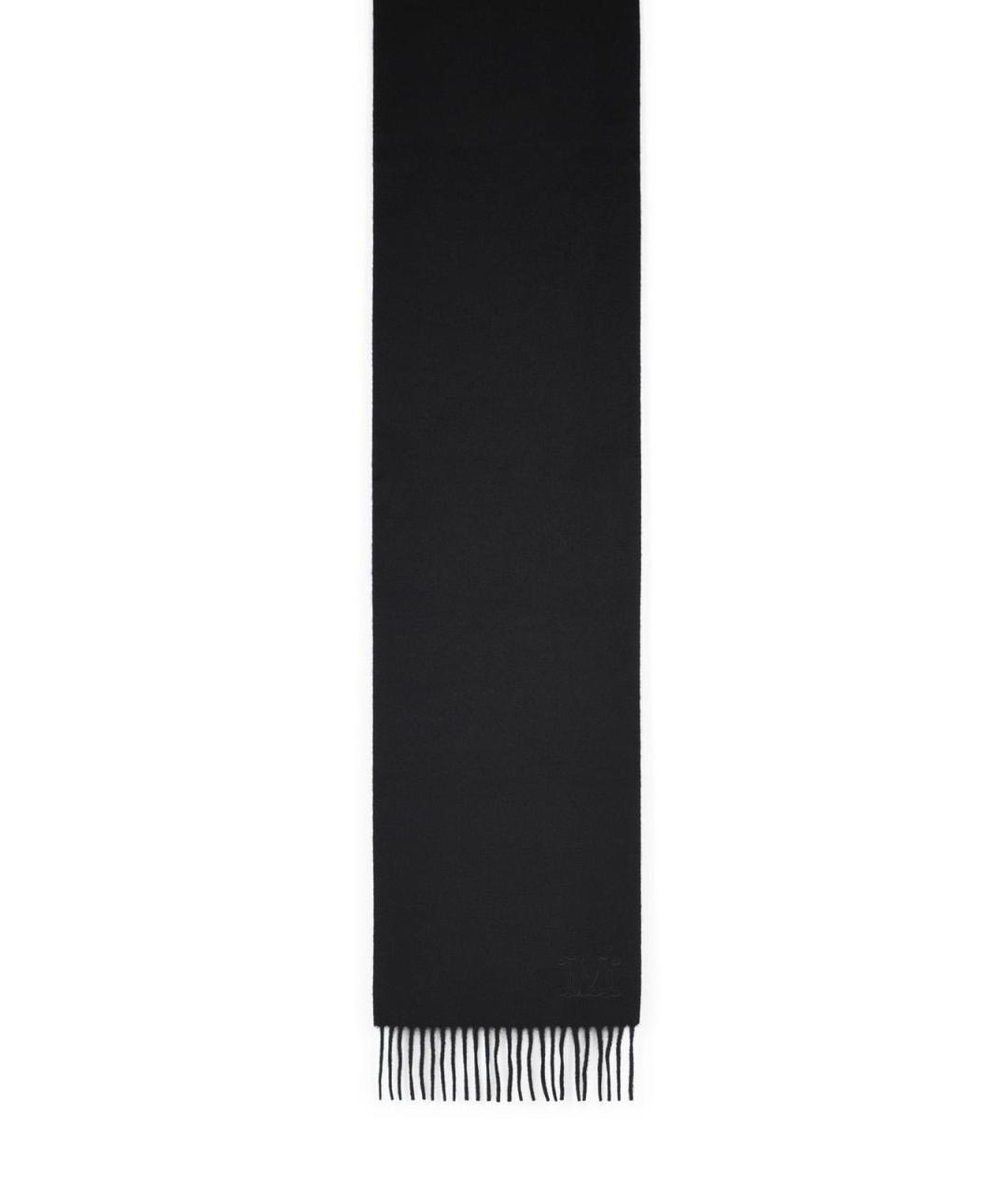 MAX MARA Черный кашемировый шарф, фото 1