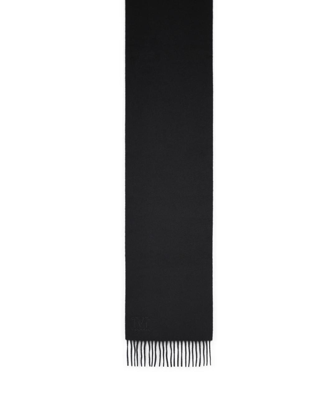 MAX MARA Черный кашемировый шарф, фото 2