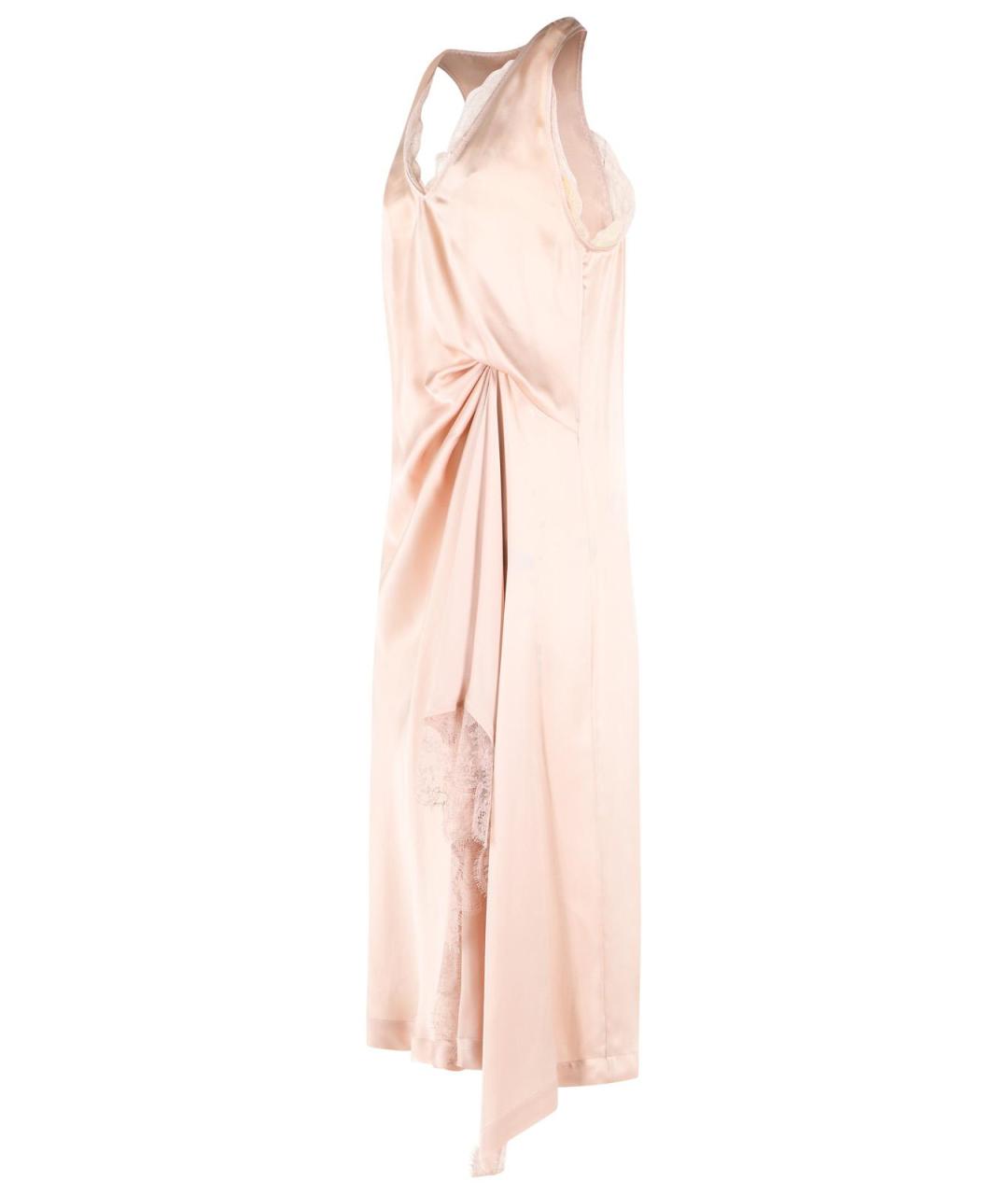 MAISON MARGIELA Розовое ацетатное коктейльное платье, фото 2