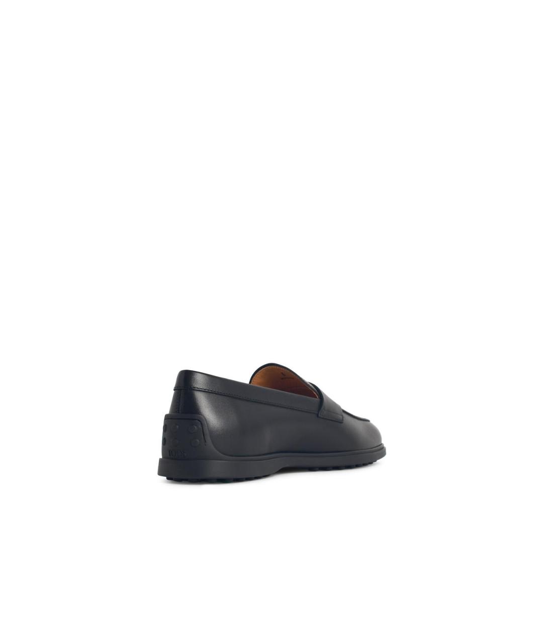 TOD'S Черные кожаные лоферы, фото 3
