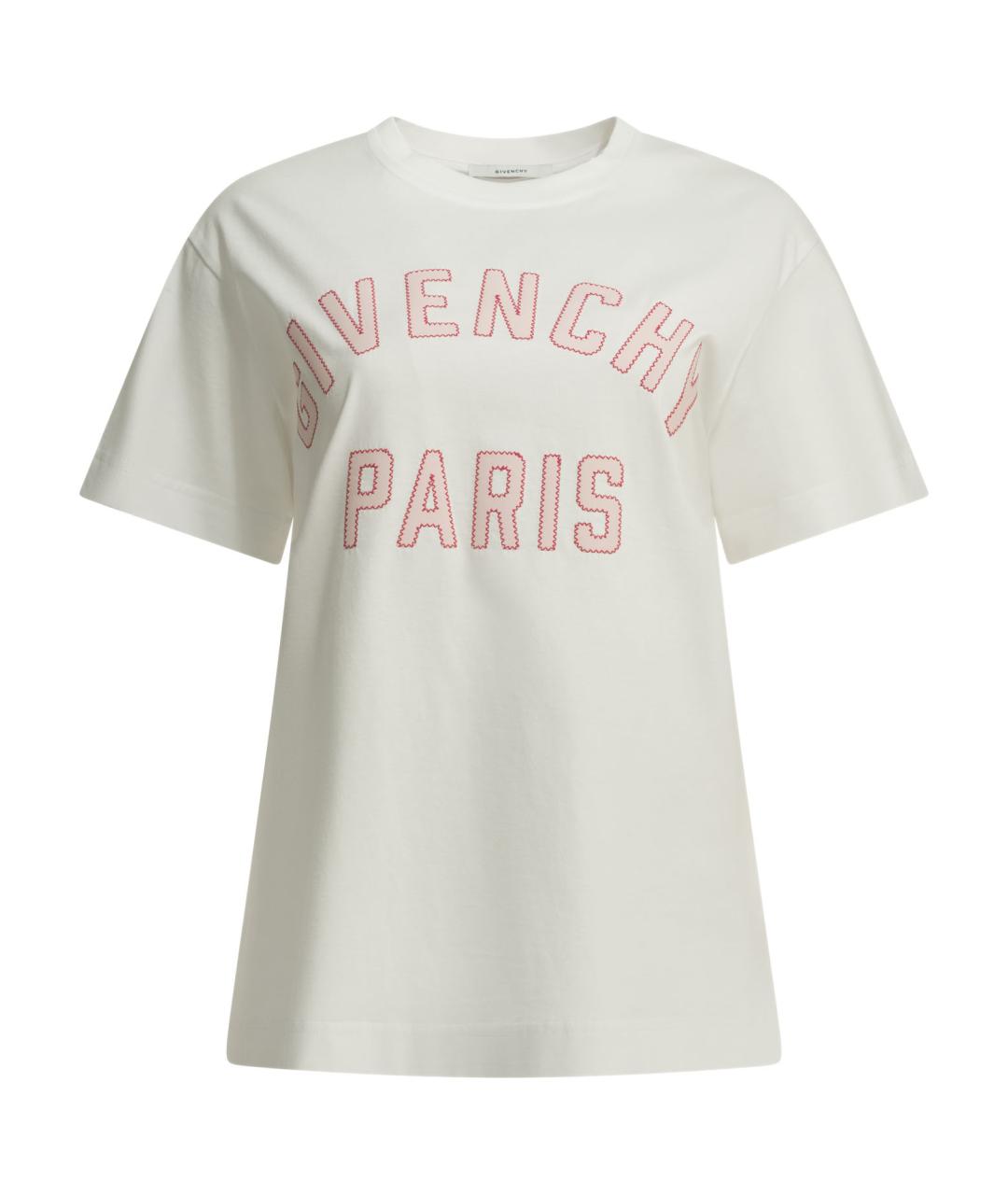 GIVENCHY Белая хлопковая футболка, фото 1