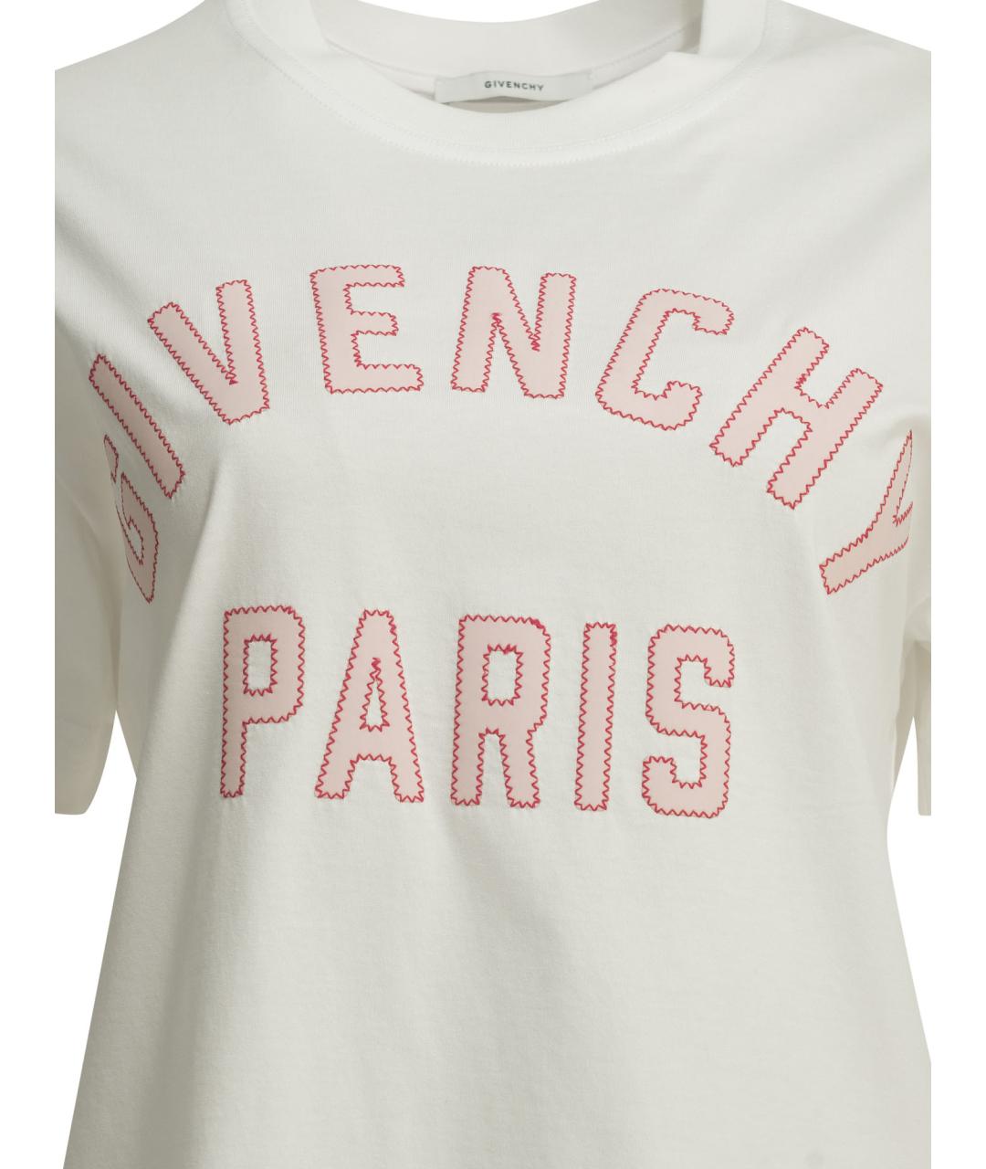 GIVENCHY Белая хлопковая футболка, фото 3