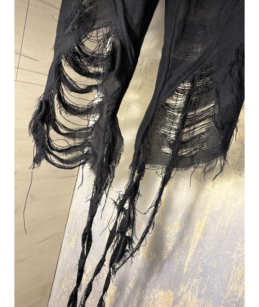RICK OWENS Черные деним шорты, фото 5