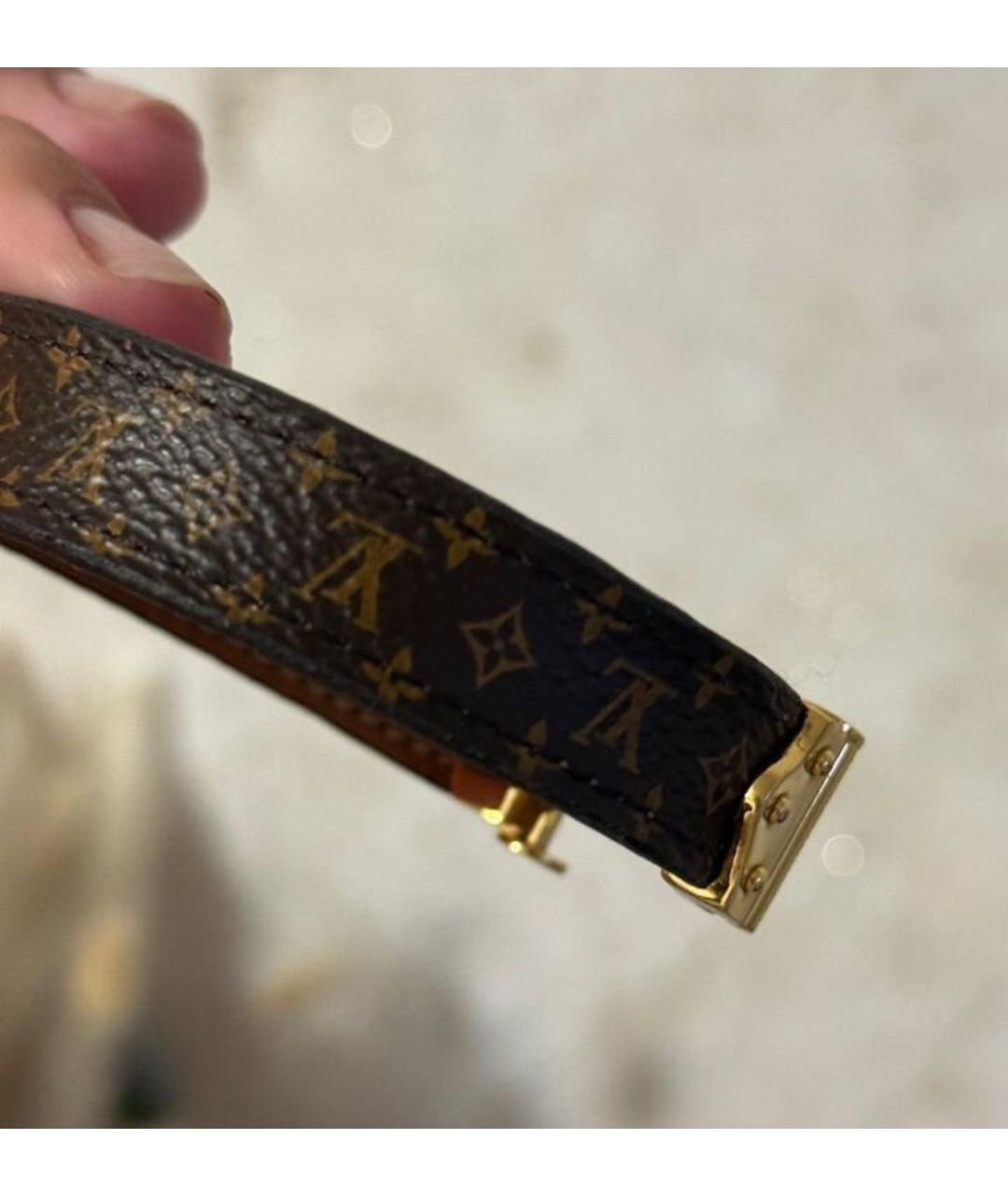 LOUIS VUITTON Коричневый браслет, фото 4