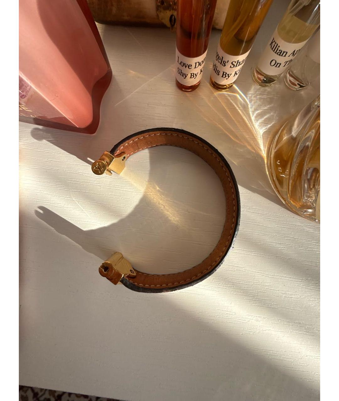 LOUIS VUITTON Коричневый браслет, фото 5