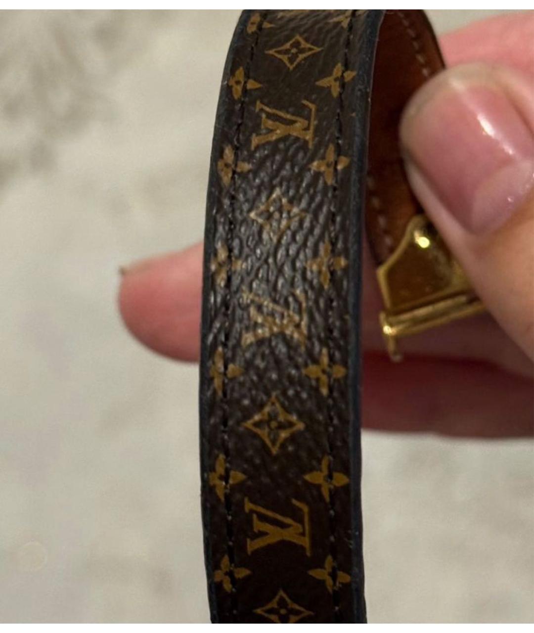 LOUIS VUITTON Коричневый браслет, фото 6