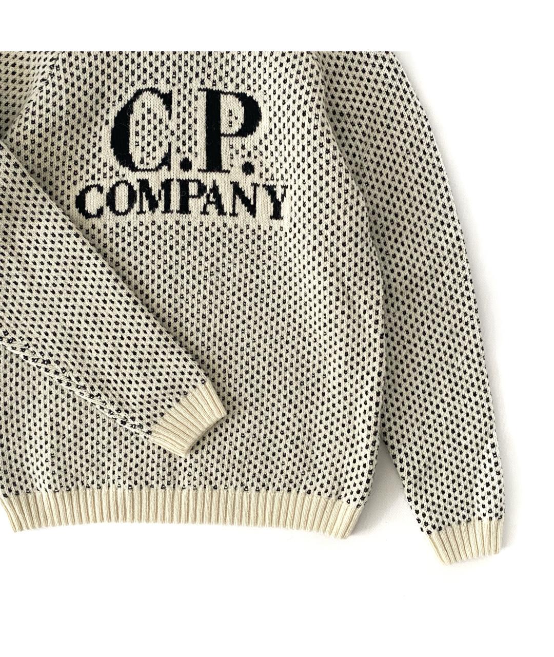CP COMPANY Бежевый шерстяной джемпер / свитер, фото 5