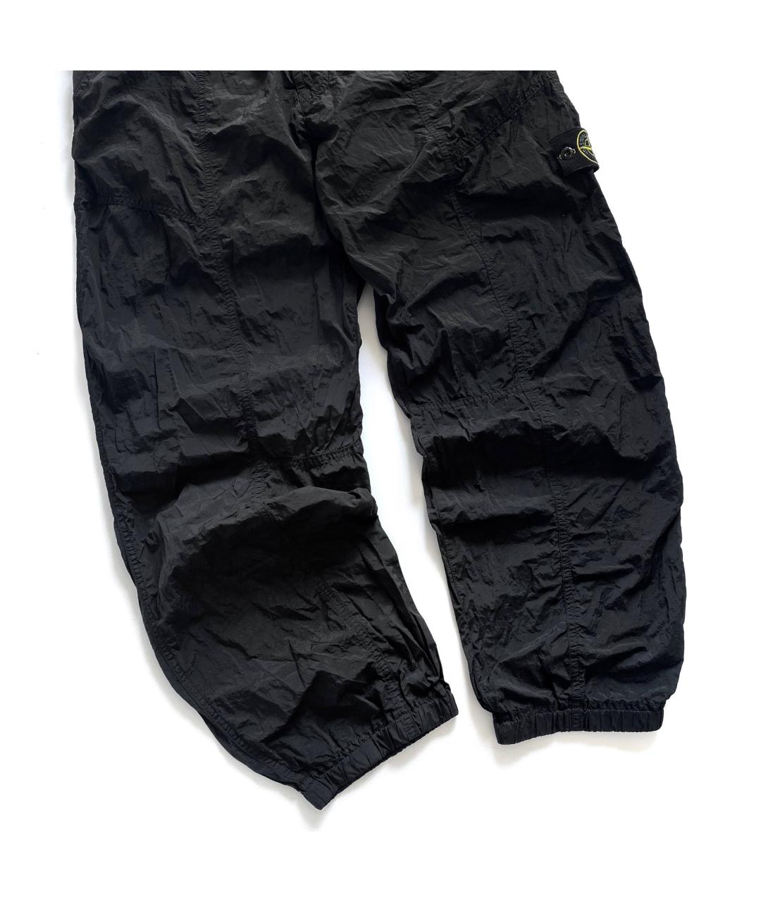 STONE ISLAND Черные нейлоновые повседневные брюки, фото 5