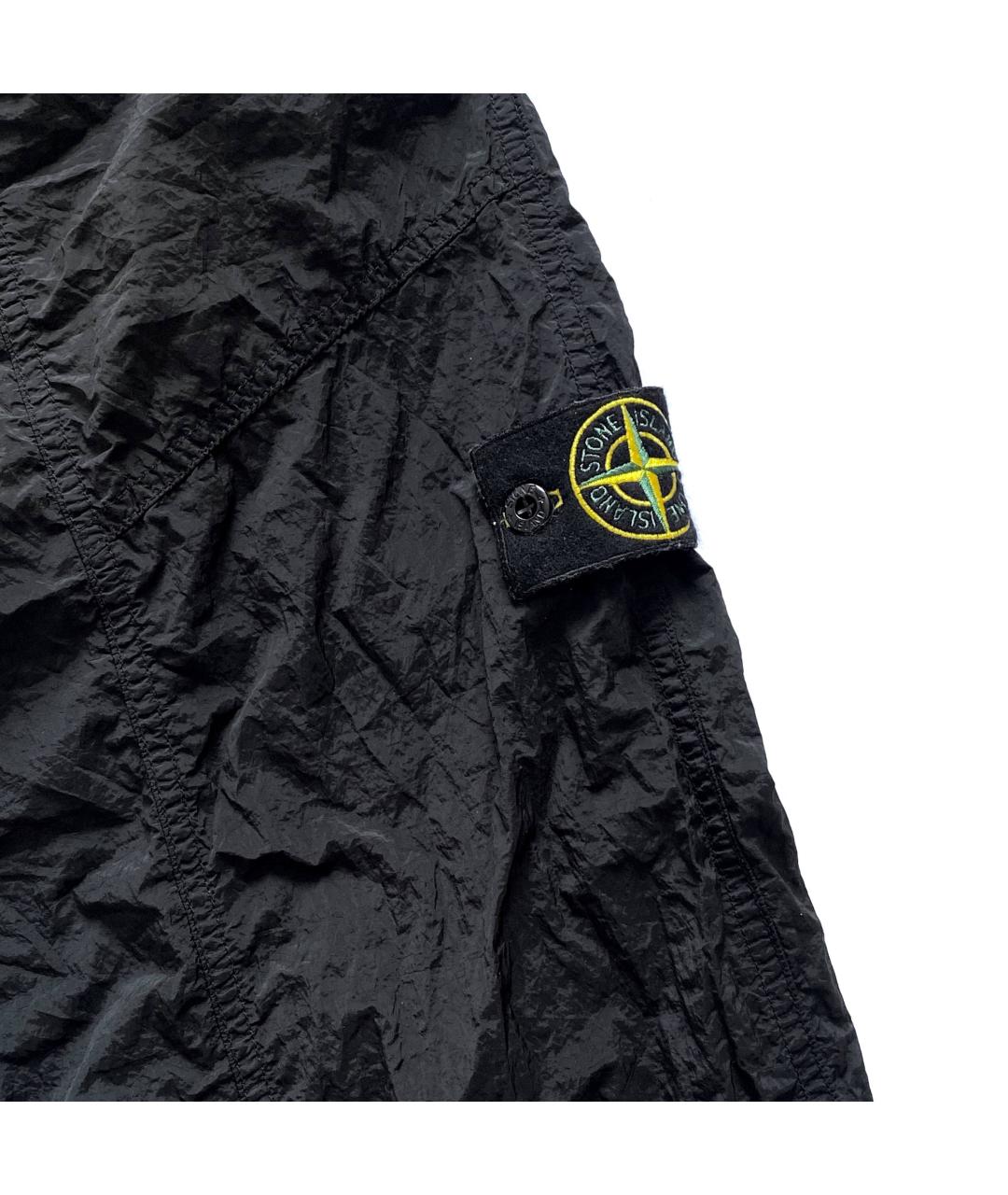 STONE ISLAND Черные нейлоновые повседневные брюки, фото 4