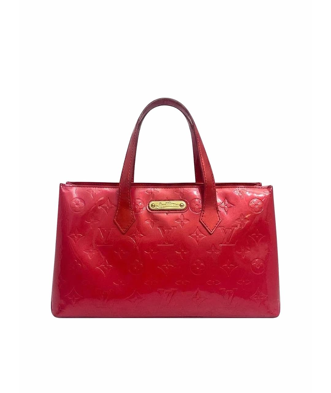 LOUIS VUITTON Розовая сумка тоут из лакированной кожи, фото 1