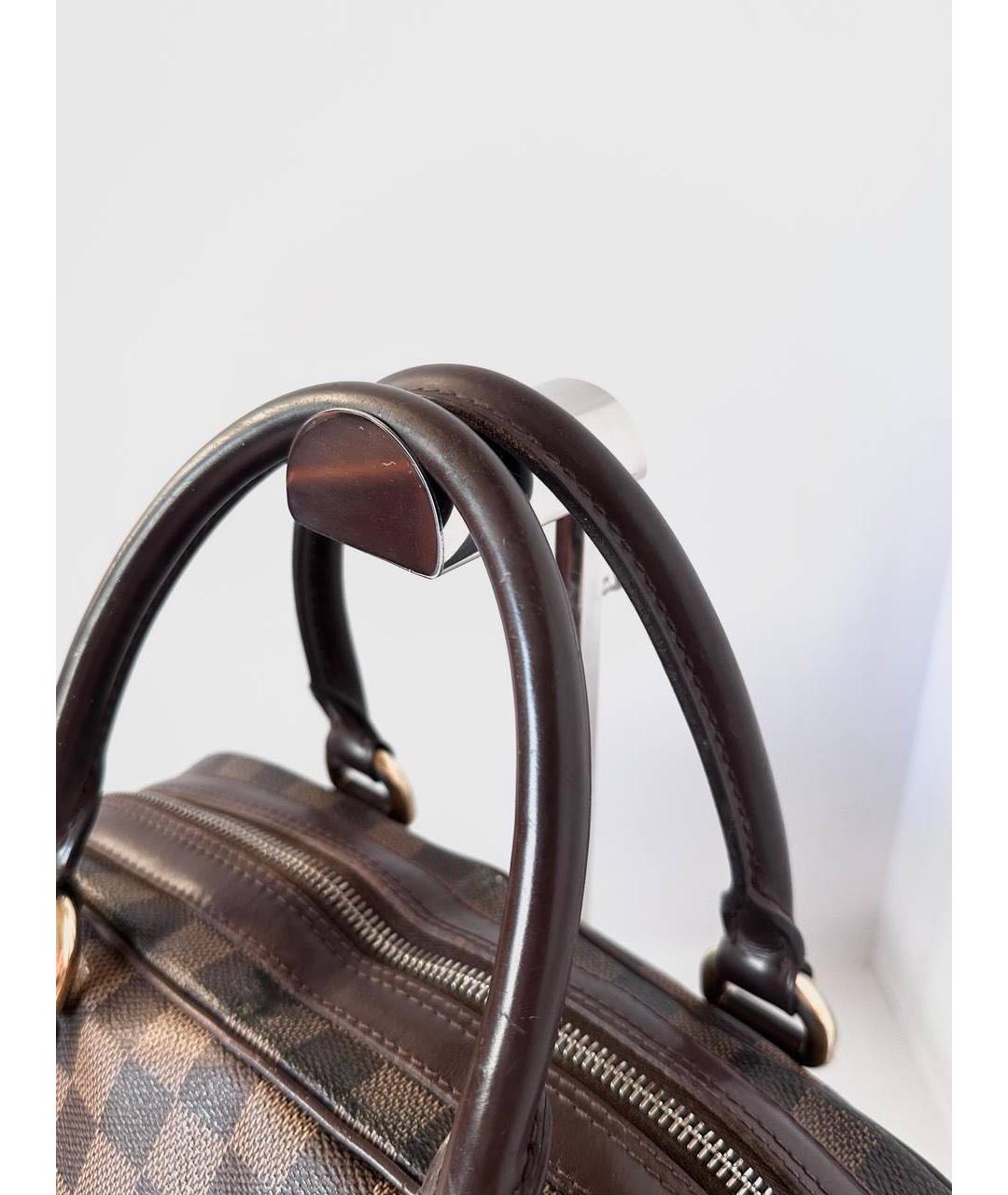 LOUIS VUITTON Коричневая канва сумка с короткими ручками, фото 4