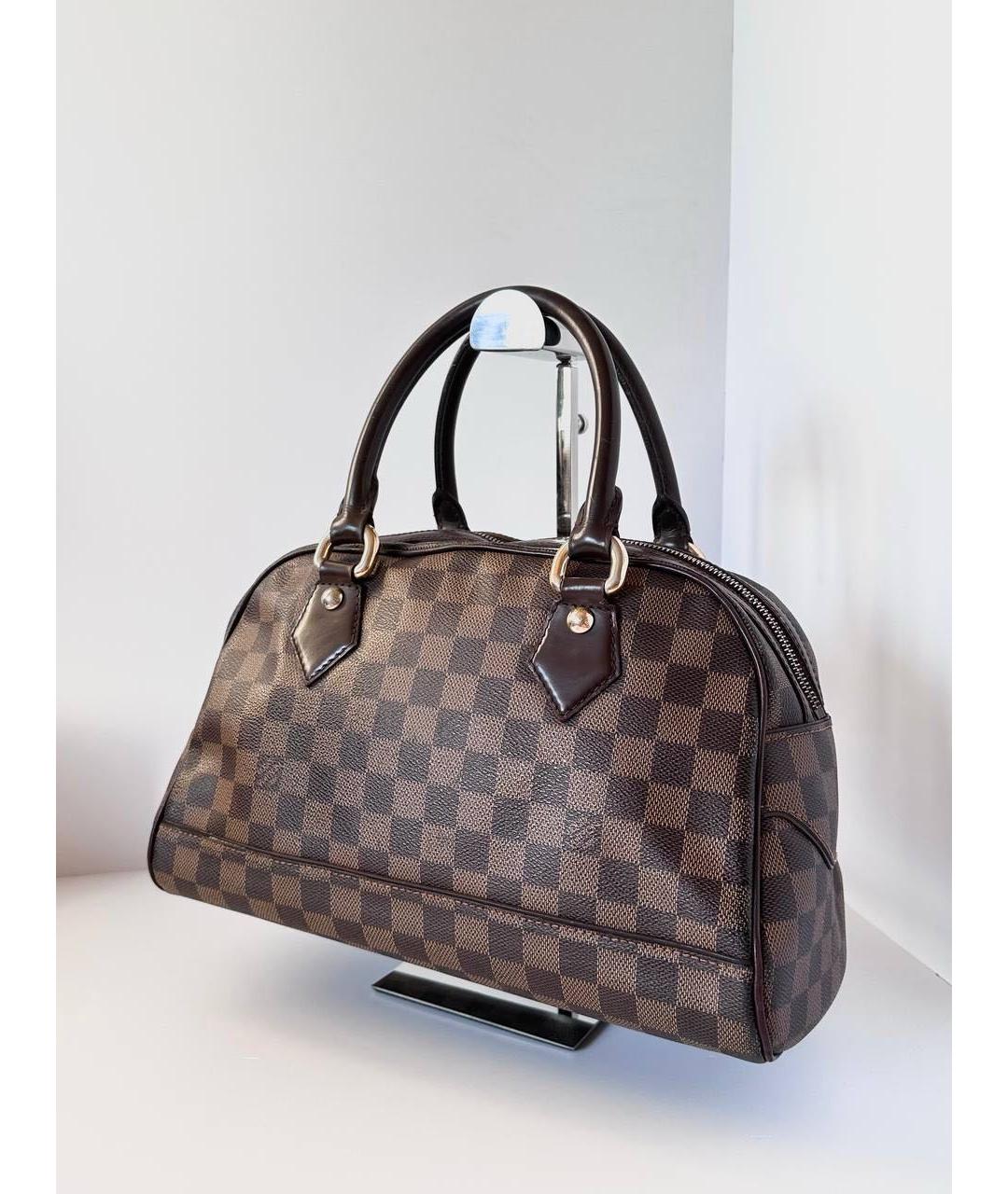 LOUIS VUITTON Коричневая канва сумка с короткими ручками, фото 2