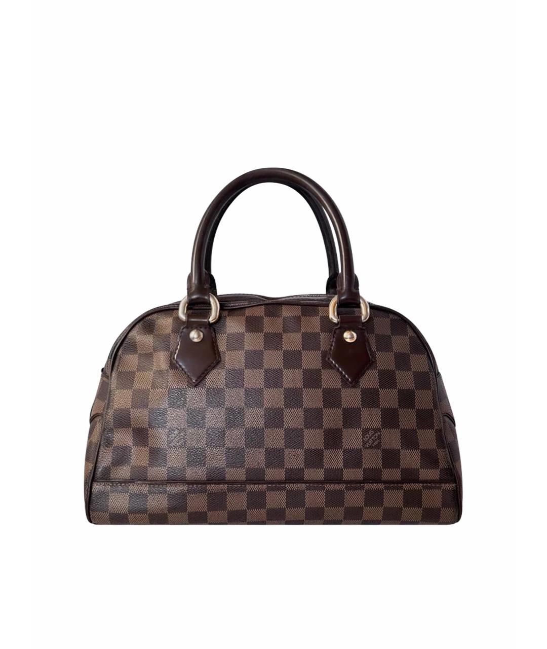 LOUIS VUITTON Коричневая канва сумка с короткими ручками, фото 1